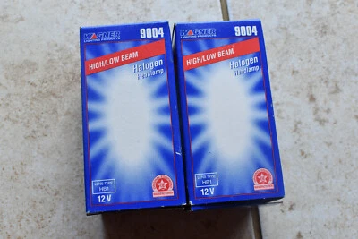 全新 批量 2 Wagner 卤素灯 灯泡 9004 车头灯 高/低光束 — 第 1/4 张图片