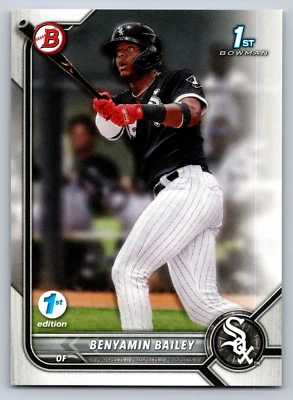 2022 1st  Bowman 1st Edition #BPPF-8 Benyamin Bailey White Sox Baseball Card - Image 1 of 2
