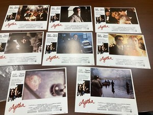 Agatha 1979 color 9 lobby cards 11x14 Dustin Hoffman Vanessa Redgrave