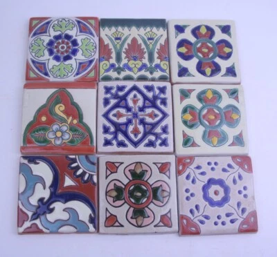 9 Stück B-Ware Relief-Fliesen mit Mängeln Motiv - Mosaik [22-10-05] - Bild 1 von 2