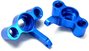 06066b 166011 1/10 Alloy Steering Hub Left / Right Blue - Picture 1 of 1