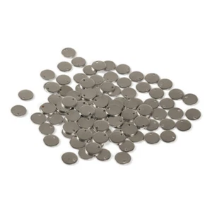 100PZ Ciondolo Rotondo Charm Acciaio Inox Fai da Te Artigianato Fetta per Creazione Gioielli - Foto 1 di 11