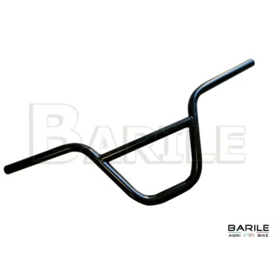 Manubrio Bici BMX / Freestyle in Acciaio Nero - Immagine 1 di 4