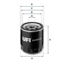 UFI Oil Filter 23,435.00 for Chrysler Dodge Jeep Lada Plymouth Renault 80-17