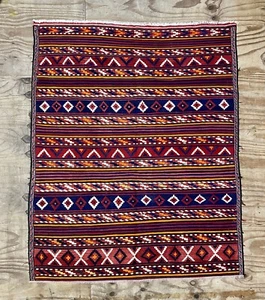 Antique Caucasian Flat Weave Geometric Design Kilim Rug - Picture 1 of 10