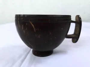 Handmade Coconut Shell Tea Cup Eco Friendly 100% Natural Polished Coffee Mug - Picture 1 of 11