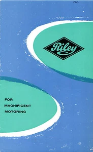 Riley Range 1963-1964 UK Market Foldout Sales Brochure Elf, 1.5 & 4/72 - Picture 1 of 2