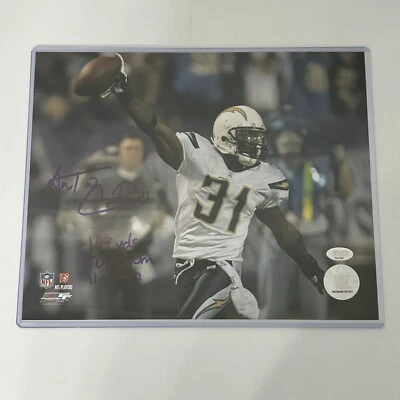 ANTONIO CROMARTIE Autographed Inscription 8X10 Photo San Diego Chargers COA - Image 1 of 3