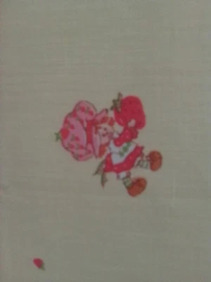 Tecido vintage para bolo curto de morango, 45 x 18 - Imagem 1 de 3