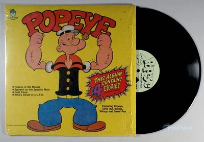 Popeye - This Album Contains 4 Stories (1980) Vinyl LP • The Sailor Man, TV - Image 1 of 2