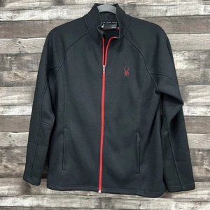 Spyder Full Zip Jacke Herren XL schwarz rot Fleece gefüttert Outdoor warm Style 186402 - Bild 1 von 14