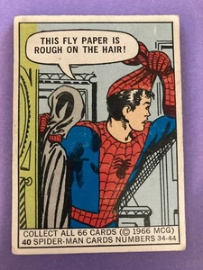 1966 DONRUSS Marvel Super Heroes Trading Card #40 AMAZING SPIDER-MAN - Imagen 1 de 2