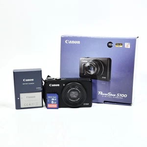 Canon PowerShot S100 Digital Camera 12.1 MP In Box With Battery Charger SD Card - Picture 1 of 22
