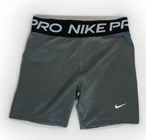 Nike Pro Compression Shorts Girls XL Grey 5" Inseam - Picture 1 of 2