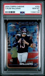Topps 2024 cromo Caleb Williams #202 radiocontrol PSA 10 - Imagen 1 de 2