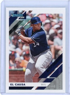2019 Panini Donruss Jesus Aguilar Milwaukee Brewers Nickname Variation El Causa - Image 1 of 2