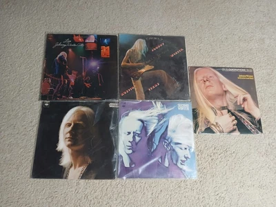 Johnny Winter vinyl lot/5 First,Second Winter,Live,Austin TX,Still Alive & Well - Image 1 of 2