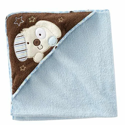 Toalha de banho Baby Boy's First Moments cachorro com capuz felpudo - Imagem 1 de 1