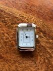Silver Plated Legacy Rectangle Watch Face For Jewelry Making! So Classic! W2