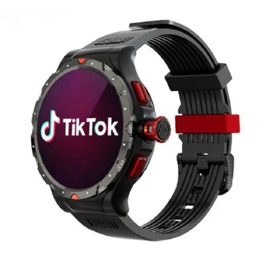 2024 Sport 4G Smart Watch 4GB+64GB GPS Rotierende Kamera Herzfrequenz Monitor - Bild 1 von 4