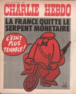 CHARLIE HEBDO N° 279 du 18/3/1976 Gébé : LA FRANCE QUITTE LE SERPENT MONETAIRE - Imagen 1 de 1