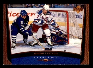 1998-99 Upper Deck Exclusives #322 Brian Leetch Rangers HOF #74/100 - Picture 1 of 2