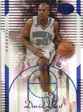 2006-07 Bowman Elevation Blue Hornets Basketball Card #72 David West/399