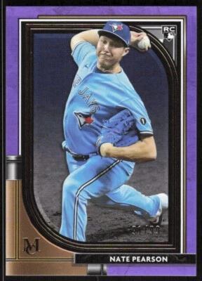 2021 Topps Museum Collection Amethyst Nate Pearson Rookie 91/99 Toronto Blue - Image 1 of 2