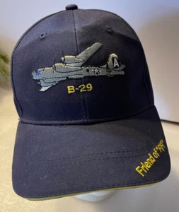 B29 Commemorative Air Force Hat Adjustable Zip Embroidered Black - Picture 1 of 9