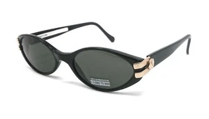 OCCHIALI DA SOLE DONNA CERRUTI 1881 C 2614 C NERO E ORO VINTAGE - Picture 1 of 4