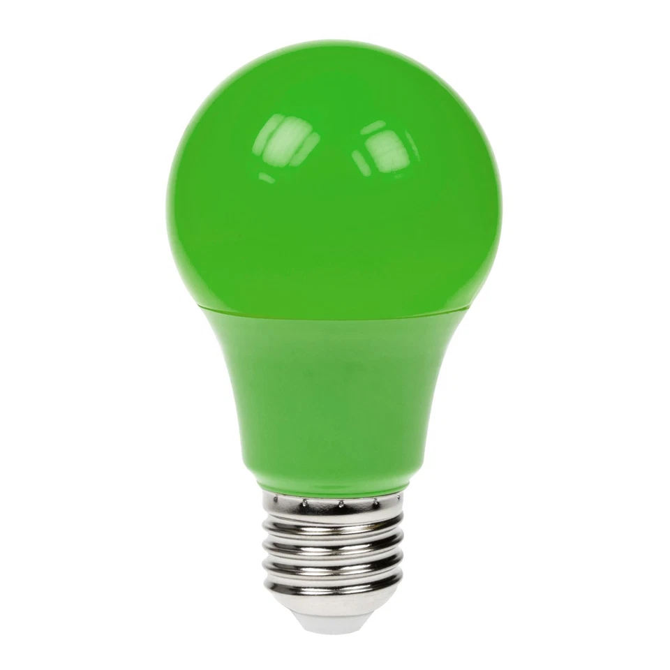 Prolite 6W Dimmable LED Polycarbonate GLS Lamp, ES Green - Image 1 of 1