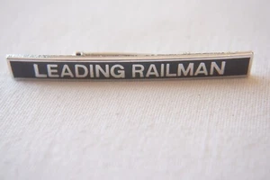 c1970s Leading Railman British Railways BR Original Gaunt Badge VGC - Bild 1 von 2