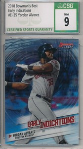 2018 BOWMAN'S BEST EARLY INDICATIONS #EI-25 YORDAN ALVAREZ