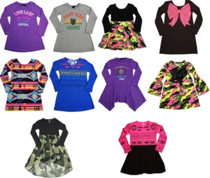 Flowers by Zoe - Little Girls Long Sleeve Dress - 10 Styles to Choose - Picture 1 of 21