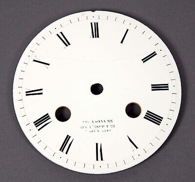 Altes Feines Email Zifferblatt F Pendule Uhrwerk Uhrmacher Uhr Enamel Clock Dial • 52€