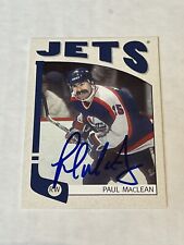 2004 - 2005 ITG Paul MacLean Franchise Canadian Jets #150 In Person Autograph
