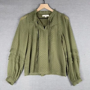 LOFT Ann Taylor Womens Blouse Top Size XS Lined Long Sleeve Wear to Work Casual - Imagen 1 de 11
