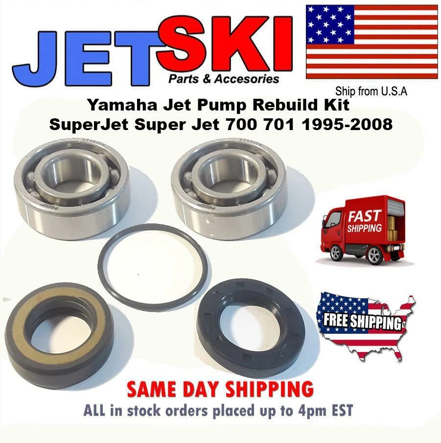 Yamaha Jet Pump Rebuild Kit Wave Runner 3 VXR650 VXR 650 1990 1991 1992 1993 - Image 1 of 1