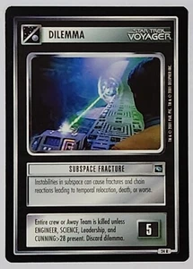 Star Trek CCG Voyager - SUBSPACE FRACTURE - Dilemma - 24R - NM/MT  Never Played - Picture 1 of 1