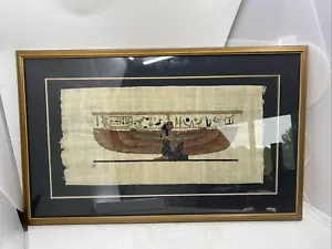 Fine Handmade Ancient Egyptian Papyrus of Goddess ISIS Wings Size 24”x15” - Picture 1 of 6