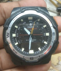 USED CASIO (5269) SGW-500H ANALOG/DIGITAL WATCH FOR PARTS & REPAIR & WATCHMAKERS - Picture 1 of 5