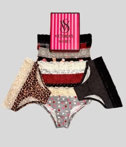 ex Victoria’s Secret Bikinis Briefs Multi Pack 7 Pairs Lace Sexy Knickers Xmas - Picture 1 of 19