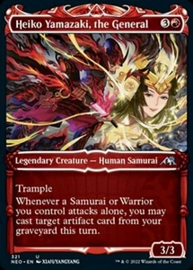 MTG HEIKO YAMAZAKI THE GENERAL 321 FOIL EXC HEIKO YAMAZAKI LA GENERALE NEO X EN - Picture 1 of 1
