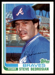 1982 TOPPS TRADED STEVE BEDROSIAN . ATLANTA BRAVES #4T