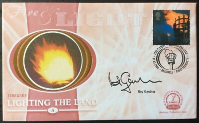 ROY GARDNER Manchester United Plymouth Argyle Signed 1.2.2000 Fire and Light FDC - Image 1 of 4