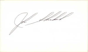 John Skorochocki Signed 3x5 Index Card Cut 1977-83 Vancouver Canadians Autograph - Picture 1 of 1