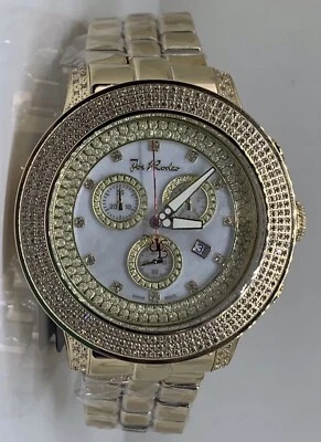 Nuevo Auténtico Reloj Hombre Joe Rodeo Pilot Jrpl3 Cronógrafo 3.15 Ct.apx. Diamante Foto 1 de 4