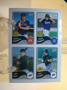 2003 Topps Bazooka 4-on-1 Stickers #54 Kevin Youkilis / Jaime Bubela   (86263)