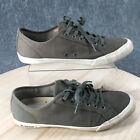 Seavees Shoes Mens 11 Low Top Sneakers Green Canvas Round Toe Casual Comfort