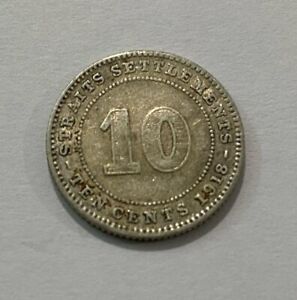 10 cents - King George V - Straits Settlements - 1918 - Malaya / Malaysia